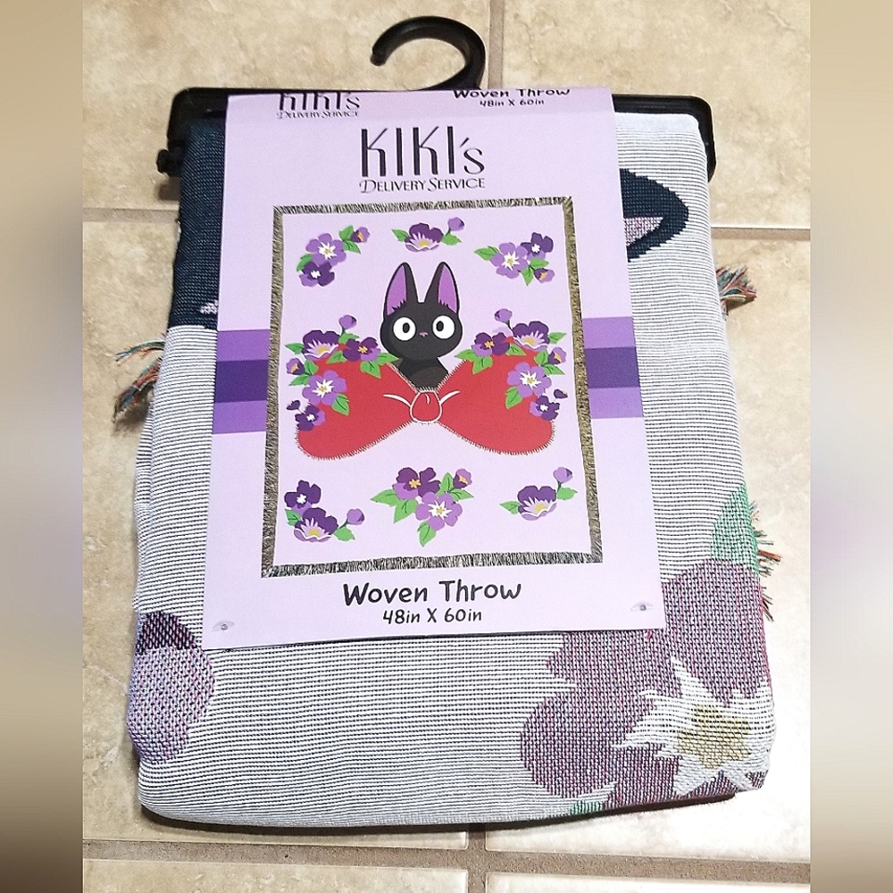 Kiki's Delivery Service Jiji 48 x 60 Inch Tapestry Throw